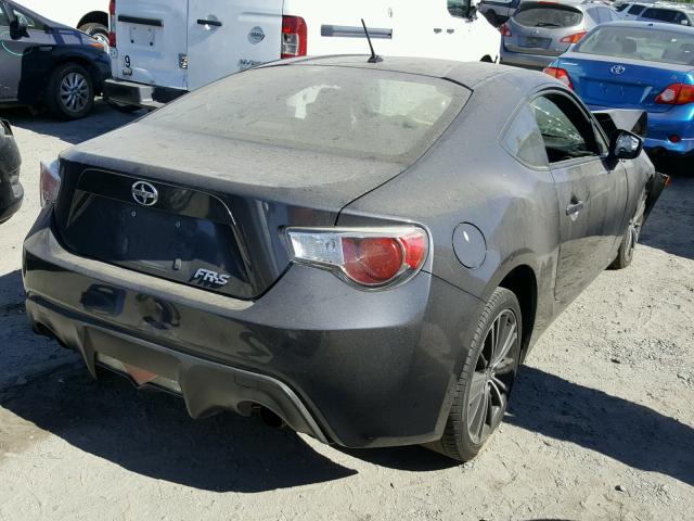 JF1ZNAA19D1707609 - 2013 TOYOTA SCION FR-S GRAY photo 4