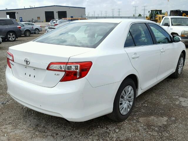 4T1BF1FK5CU524940 - 2012 TOYOTA CAMRY BASE WHITE photo 4