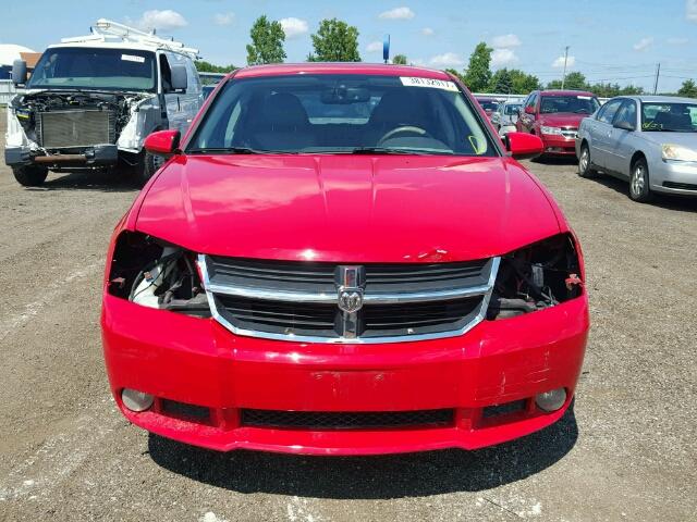 1B3LC76V19N548333 - 2009 DODGE AVENGER R/ RED photo 9