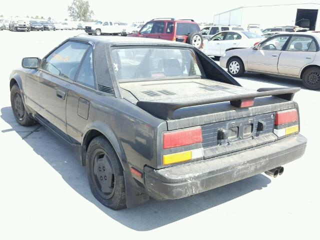 JT2AW15C4G0053136 - 1986 TOYOTA MR2 BLACK photo 3