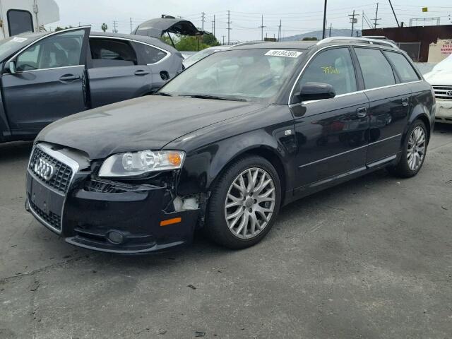 WAUKF78E78A167443 - 2008 AUDI A4 2.0T AV BLACK photo 2