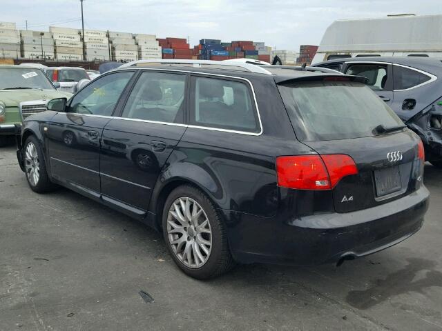 WAUKF78E78A167443 - 2008 AUDI A4 2.0T AV BLACK photo 3