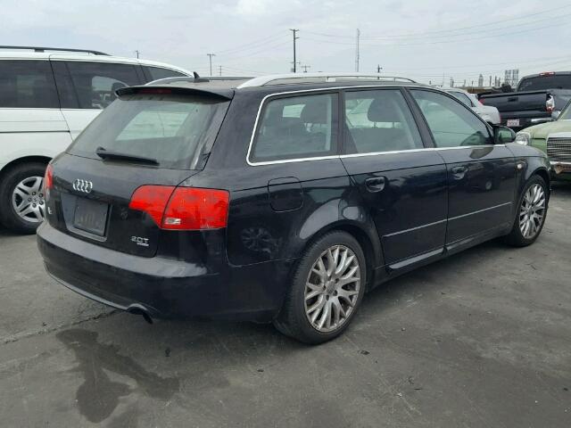 WAUKF78E78A167443 - 2008 AUDI A4 2.0T AV BLACK photo 4