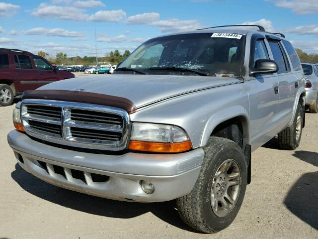 1D4HS48Z83F583039 - 2003 DODGE DURANGO SL GRAY photo 2