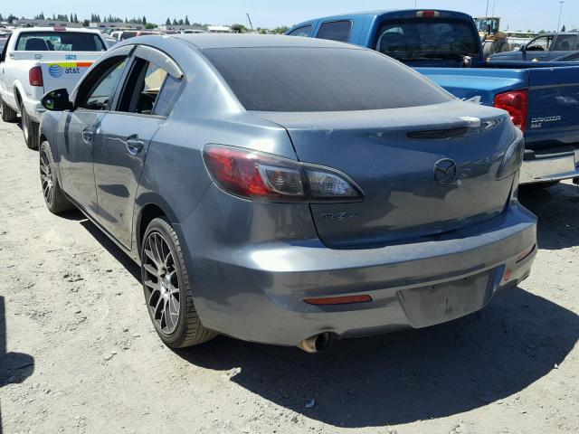 JM1BL1TGXD1736765 - 2013 MAZDA 3 I GRAY photo 3