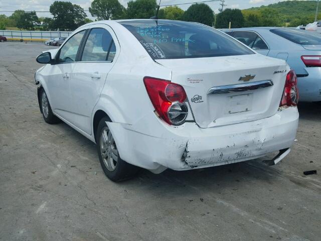 1G1JC5SHXC4231960 - 2012 CHEVROLET SONIC LT WHITE photo 3