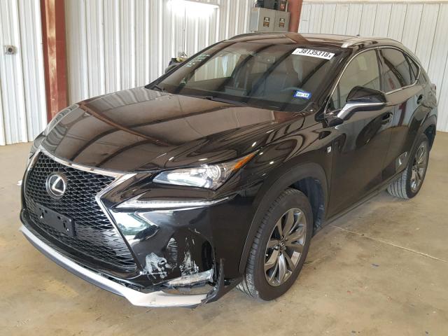 JTJYARBZ9F2009175 - 2015 LEXUS NX 200T BLACK photo 2