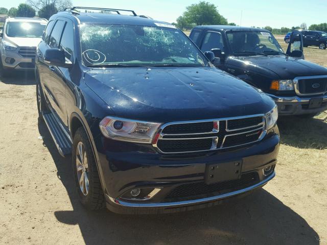 1C4RDJDG5FC930850 - 2015 DODGE DURANGO LI BLUE photo 1