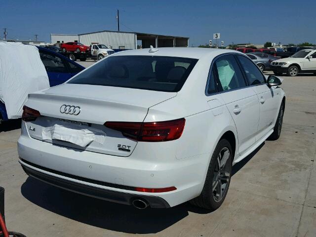 WAUENAF4XHN019738 - 2017 AUDI A4 WHITE photo 4