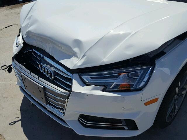 WAUENAF4XHN019738 - 2017 AUDI A4 WHITE photo 9