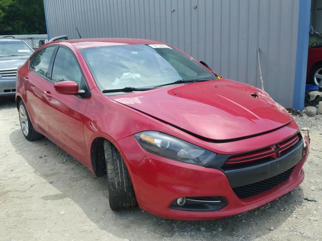 1C3CDFBA3DD210461 - 2013 DODGE DART SXT RED photo 1