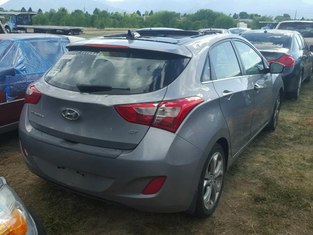 KMHD35LE3DU088601 - 2013 HYUNDAI ELANTRA GT SILVER photo 4