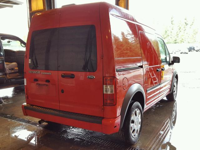 NM0LS7DN6BT050180 - 2011 FORD TRANSIT CO RED photo 4