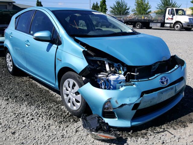 JTDKDTB35D1058806 - 2013 TOYOTA PRIUS C BLUE photo 1