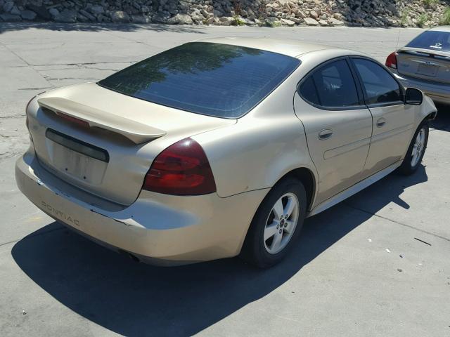 2G2WP522051162664 - 2005 PONTIAC GRAND PRIX GOLD photo 4