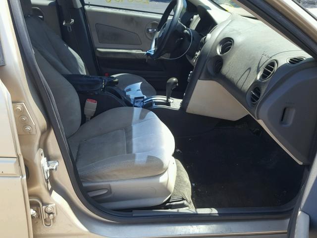 2G2WP522051162664 - 2005 PONTIAC GRAND PRIX GOLD photo 5