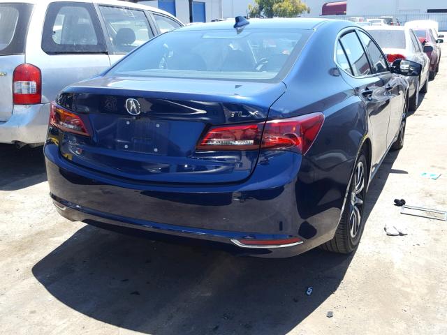 19UUB1F53GA006174 - 2016 ACURA TLX TECH BLUE photo 4