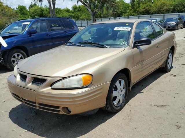1G2NE12T6XM706532 - 1999 PONTIAC GRAND AM S Qızıl foto 2