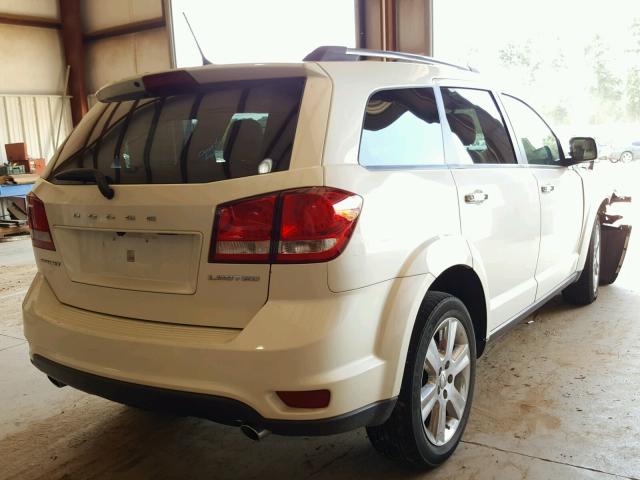 3C4PDCDG7ET181734 - 2014 DODGE JOURNEY LI WHITE photo 4