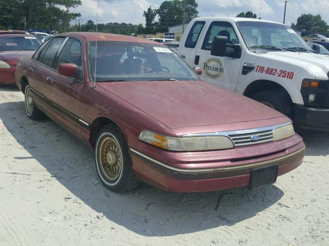 2FALP74W2PX129794 - 1993 FORD CROWN VICT MAROON photo 1