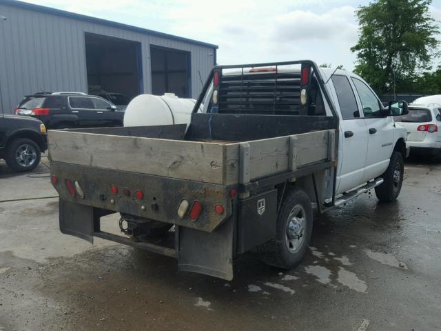 3D7KU28C14G209391 - 2004 DODGE RAM 2500 S WHITE photo 4
