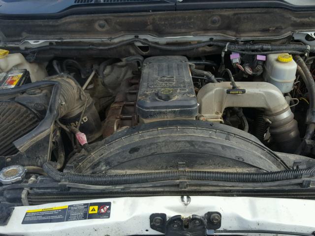 3D7KU28C14G209391 - 2004 DODGE RAM 2500 S WHITE photo 7