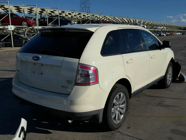 2FMDK49C47BB08089 - 2007 FORD EDGE SEL P WHITE photo 4