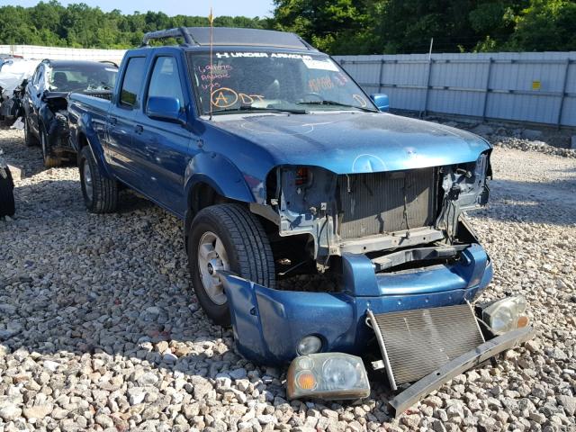 1N6ED29X32C316027 - 2002 NISSAN FRONTIER C BLUE photo 1