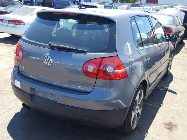 WVWHV71K07W029079 - 2007 VOLKSWAGEN NEW GTI GRAY photo 4