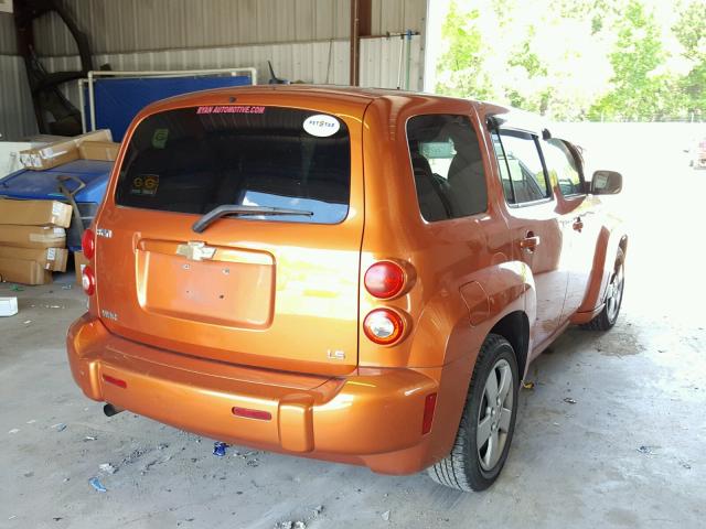 3GNCA13D38S705112 - 2008 CHEVROLET HHR LS ნარინჯისფერი ფოტო 4