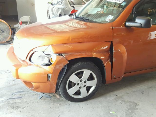 3GNCA13D38S705112 - 2008 CHEVROLET HHR LS ნარინჯისფერი ფოტო 9