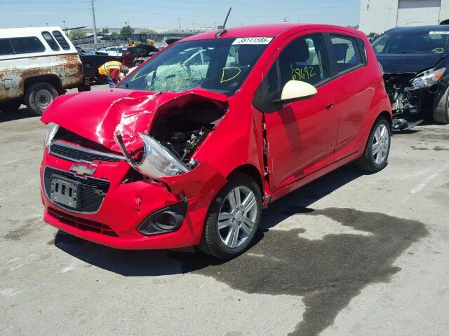 KL8CD6S94DC620525 - 2013 CHEVROLET SPARK 1LT RED photo 2