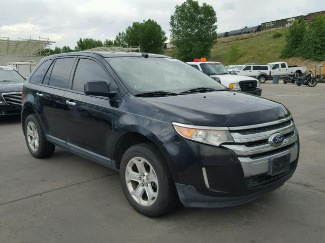 2FMDK4JC6BBA13442 - 2011 FORD EDGE SEL BLACK photo 1