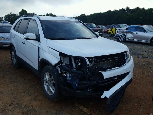 5XYKT3A66EG478249 - 2014 KIA SORENTO LX WHITE photo 1