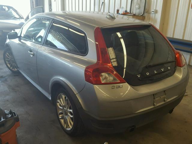 YV1MK672392145485 - 2009 VOLVO C30 T5 SILVER photo 3