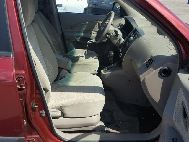 KM8JN12DX5U213514 - 2005 HYUNDAI TUCSON GLS BURGUNDY photo 5