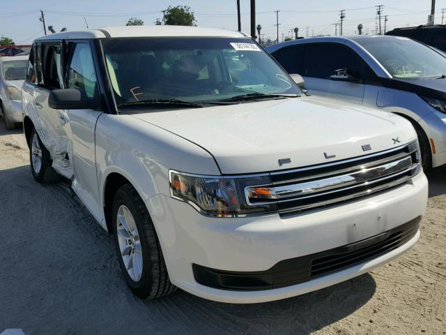 2FMGK5B88EBD01755 - 2014 FORD FLEX SE WHITE photo 1