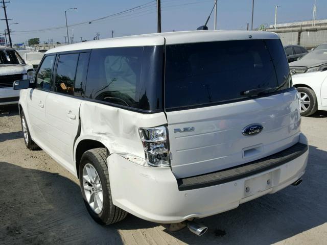 2FMGK5B88EBD01755 - 2014 FORD FLEX SE WHITE photo 3