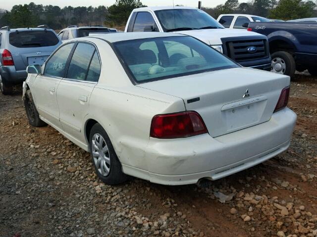 4A3AA46G72E131457 - 2002 MITSUBISHI GALANT ES WHITE photo 3