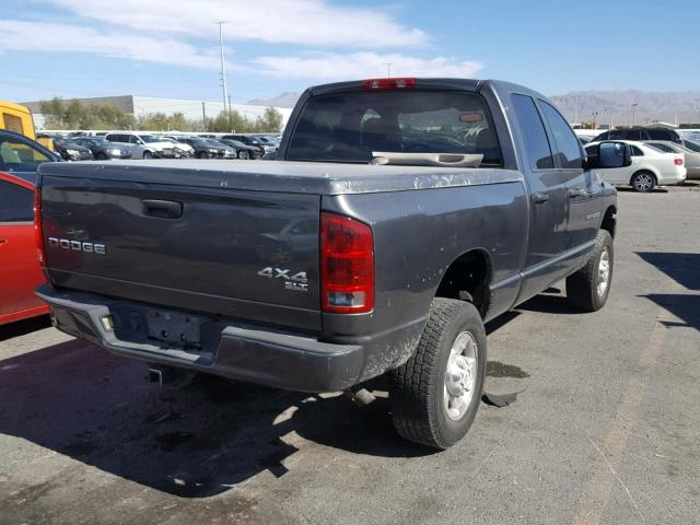 3D7KU28D73G724127 - 2003 DODGE RAM 2500 S GRAY photo 4