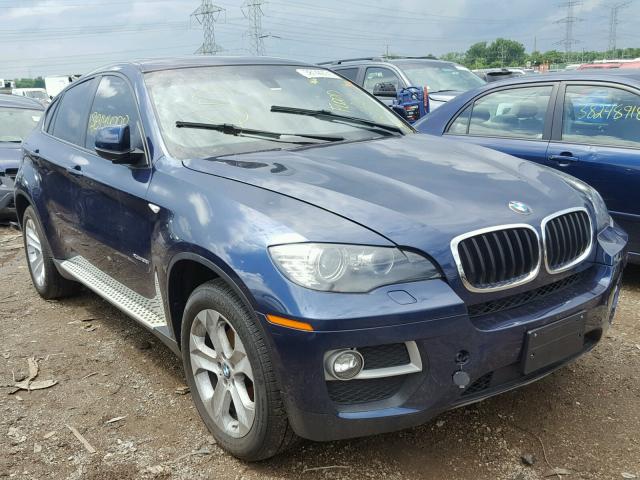 5UXFG2C54E0C45160 - 2014 BMW X6 XDRIVE3 BLUE photo 1