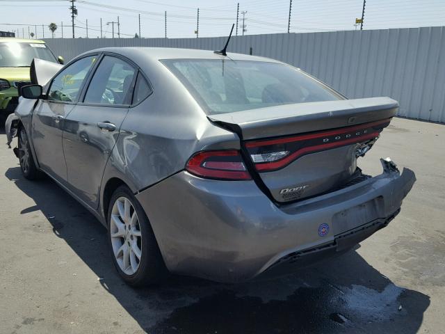 1C3CDFBA2DD303570 - 2013 DODGE DART SXT GRAY photo 3