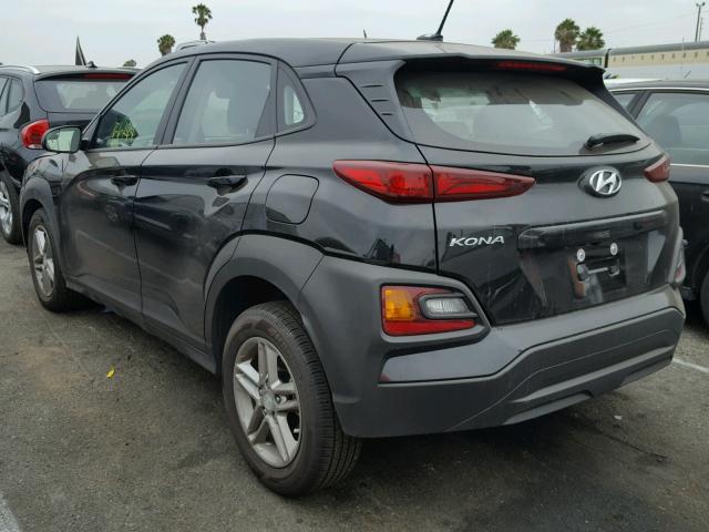 KM8K12AA8JU068142 - 2018 HYUNDAI KONA SE BLACK photo 3