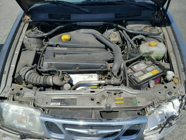 YS3DD58H212028491 - 2001 SAAB 9-3 GRAY photo 7