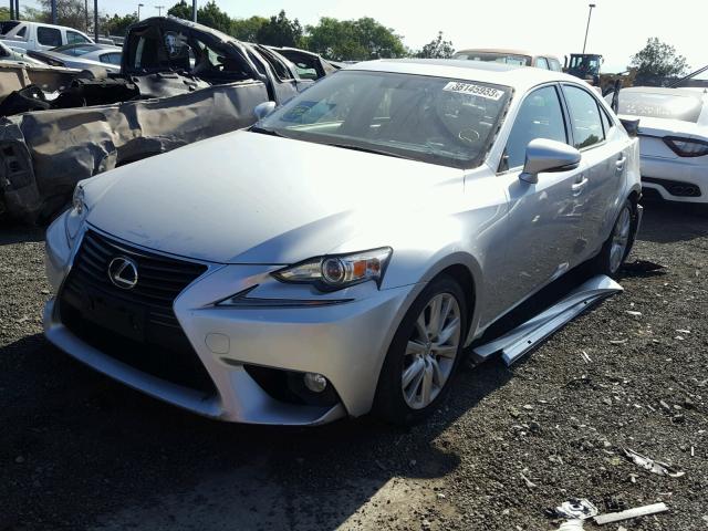 JTHBF1D25E5042391 - 2014 LEXUS IS 250 SILVER photo 2