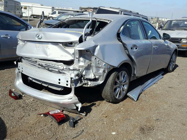 JTHBF1D25E5042391 - 2014 LEXUS IS 250 SILVER photo 4