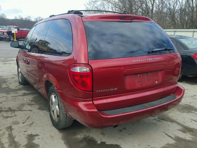 2D4GP44L97R283720 - 2007 DODGE GRAND CARA MAROON photo 3