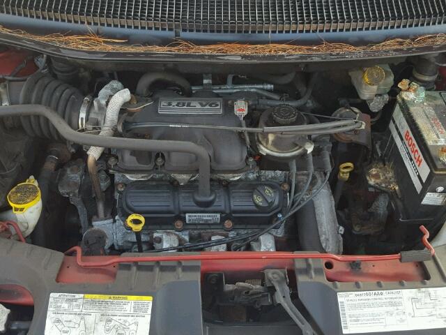 2D4GP44L97R283720 - 2007 DODGE GRAND CARA MAROON photo 7