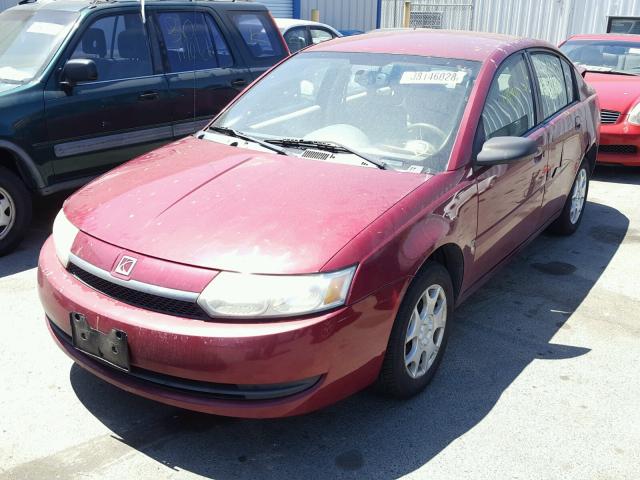 1G8AJ54F74Z184376 - 2004 SATURN ION LEVEL BURGUNDY photo 2