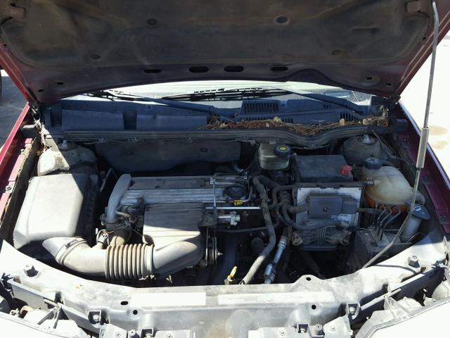 1G8AJ54F74Z184376 - 2004 SATURN ION LEVEL BURGUNDY photo 7